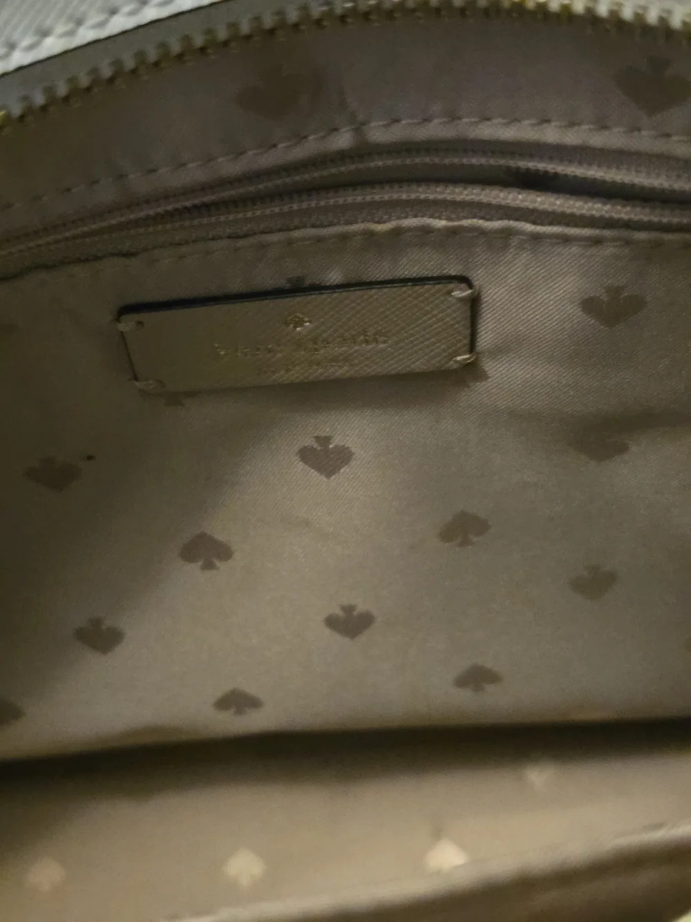 kate spade Two-Tone Leather Tote — Blush & White